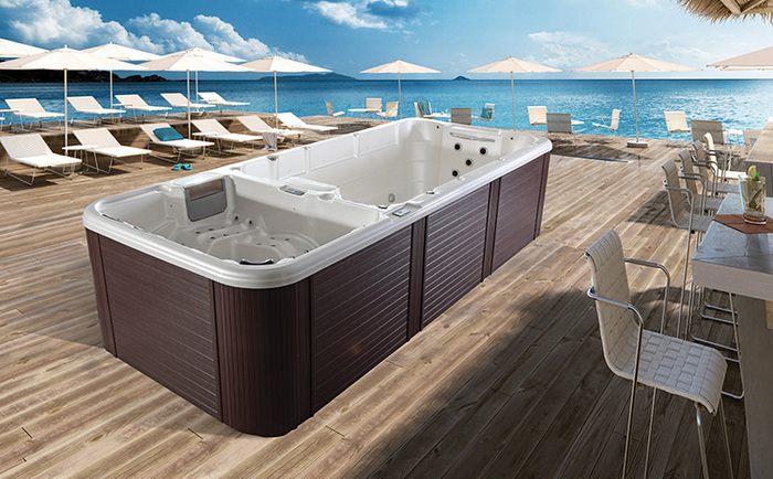 亚克力板无边际泳池