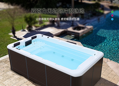 亚克力无边际冲浪泳池